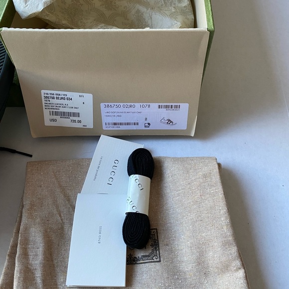 Gucci Ace Leather Sneaker size 8 men - Picture 13 of 13